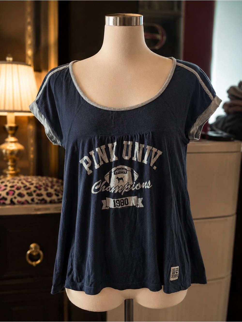 Vintage Y2K Victoria’s Secret PINK University Babydoll Top